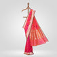 Phoolon ki Jungla Pink Banarasi Handwoven Silk Saree