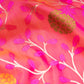 Phoolon ki Jungla Pink Banarasi Handwoven Silk Saree