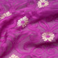 Sadabahaar Banarasi Handwoven Violet Chiffon Saree