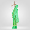 Guldavari Apple Green Satin Silk Saree