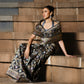 Baroque Handwoven Banarasi Black Silk Saree