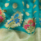 Mazarmond Ferozi Chiffon Saree
