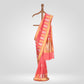 Phulwari Peach Silk Saree