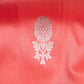 Phulwari Peach Silk Saree