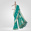 Gule Akhtaab Emerald Chiffon Saree