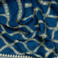 Tobul Lehar Banarasi Handwoven Prussian Blue Chiffon Saree