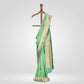 Naag Phool Mint Silk Saree