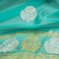 Jaffer Ferozi Blue Chiffon Saree