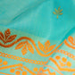 Parsiana Blue Banarasi Handwoven Silk Saree