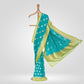Sadabahaar Banarasi Handwoven Teal Chiffon Saree