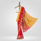 Badam Buta Yellow Chiffon Saree