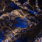 Gilheri Blue Black Brocade Silk Saree