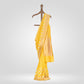 Pyramid Yellow Silk Saree