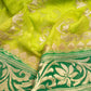 Sadabahaar Lime Chiffon Saree