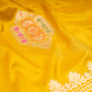 Jugnu Yellow Banarasi Handwoven Silk Saree