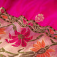 Sia Pink Banarasi Handwoven Silk Saree