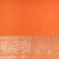 Paan Buta Orange Silk Saree