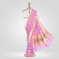 Guldavari Banarasi Handwoven Lavender Chiffon Saree