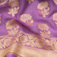 Guldavari Banarasi Handwoven Lavender Chiffon Saree