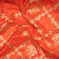 Mehraab Tangerine Banarasi Handwoven Silk Saree