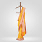 Chouka Guldavari Mustard Yellow Silk Saree