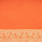 Chouka Banarasi Handwoven Orange Chiffon Saree