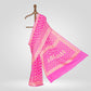 Chouka Banarasi Handwoven Pink Chiffon Saree