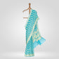 Tobul Lehar Banarasi Handwoven Sky Blue Chiffon Saree