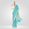 Tobul Lehar Banarasi Handwoven Sky Blue Chiffon Saree