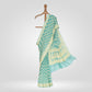 Tobul Lehar Banarasi Handwoven Powder Green Chiffon Saree