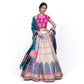 Jhhumka Lehenga Pearl White