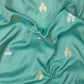 Gul-e- Gulzar Turquoise Banarasi Handwoven Silk Saree