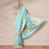 Mazarmond Banarasi Handwoven Linen Chiffon Saree