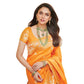 Aditi Rao Hydari in Kairi Saffron Silk Saree