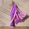 Nico Banarasi Handwoven Linen Chiffon Saree