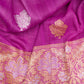 Ziba Banarasi Handwoven Chiffon Tussar Saree