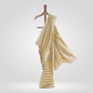 Leheriya Banarasi Handwoven Yellow Kora Saree