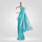Leheriya Ferozi Kora Silk Saree