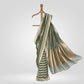 Leheriya Gold Jade Green Kora Saree