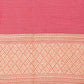 Gul e Shama Banarasi Handwoven Linen Chiffon Saree
