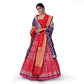 Jhhumka Banarasi Handwoven Lehenga Red