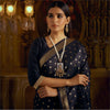 Chunri Buti Black Silk Saree