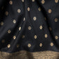 Chunri Buti Black Silk Saree