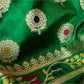 Guldavari Minakari Emerald Silk Saree