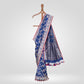 Phool Jaal Minakari Indigo Blue Silk Saree