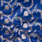 Phool Jaal Minakari Indigo Blue Silk Saree