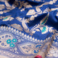Phool Jaal Minakari Indigo Blue Silk Saree