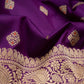 Chaudhani Mina Banarasi Handwoven Violet Silk Saree