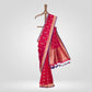 Chaudhani Banarasi Handwoven Raspberry Silk Saree