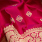Chaudhani Banarasi Handwoven Raspberry Silk Saree